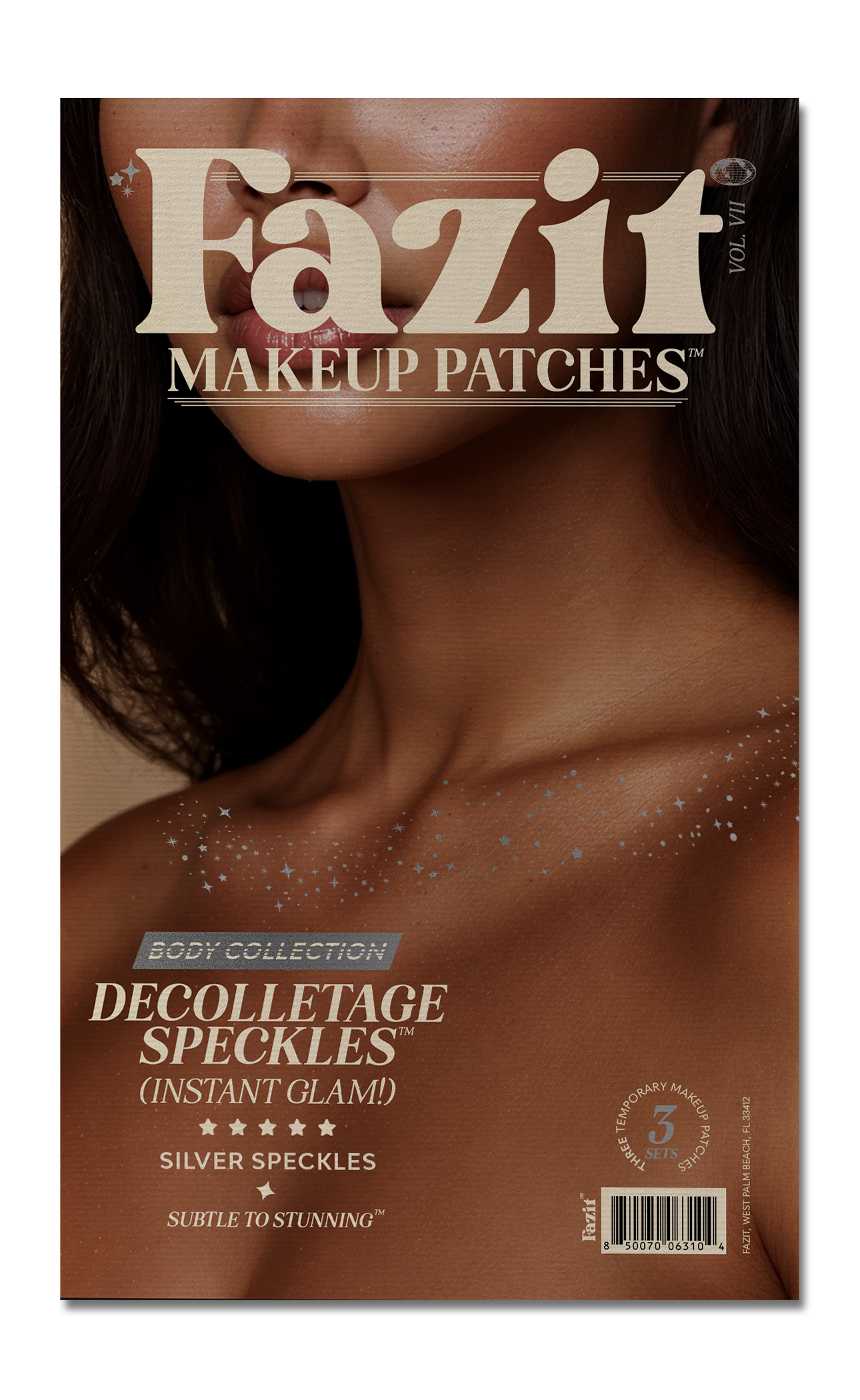 FAZIT Patchs Makeup Décolleté Couleur Argent