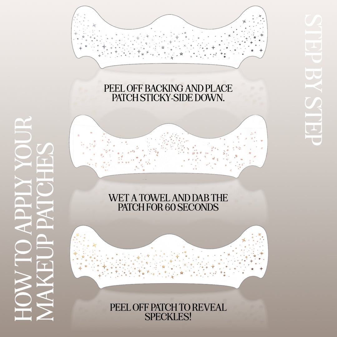 Patchs de maquillage dorés Stardust Speckles