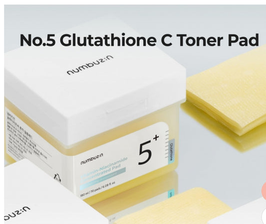 Numbuzin n°5, 🔥sur les réseaux sociaux concentration de 5 vitamines et Niacinamide 70 Pads ( disques)