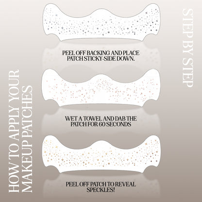 Patchs de maquillage dorés Stardust Speckles